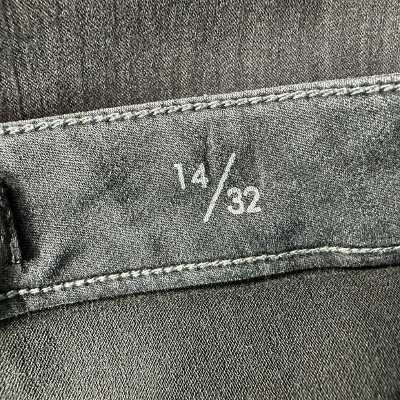 Liverpool The High-Rise Ankle Distressed Gray Denim Skinny Jeans 14/32 - Picture 9 of 12